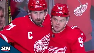 Red Wings' Alex DeBrincat Caps Off Perfect Passing Play With Goal vs. Capitals