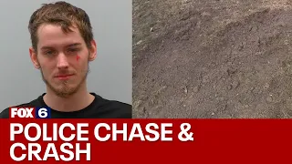 Wisconsin police chase, crash involving stolen cars; man arrested | FOX6 News Milwaukee