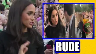 SHOCK! Video Of Meghan Being RUDE To A Royal Aide As She Spoke to Mourners Exposed