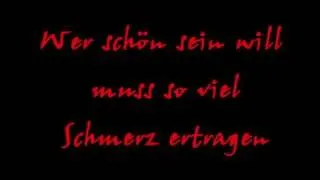 Wer schön sein will muss leiden Oomph! Lyric