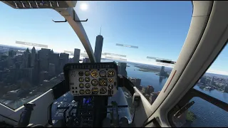 MSFS 2020 Landing on WTC in NYC with the Bell 407 helicopter