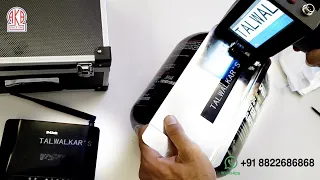 Printing in White Ink, Words, Batch / Serial no., Date, Price logo using AKB Handheld Printer