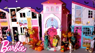 Barbie Dolls Halloween Stories, Dress up Party & Trick or Treating Fun