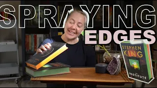 How I Spray My Book Edges // My process, tips, and tricks