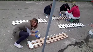 DIY decorative fence.