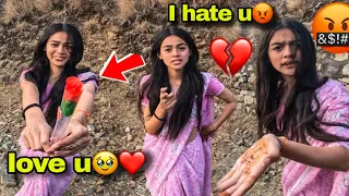 Propose prank going wrong 💔 | she got ￼ angry 😡
