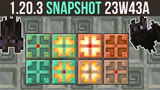 Minecraft 1.20.3 Snapshot 23W43A | New Bats, New Blocks | Copper Bulb & Grate!
