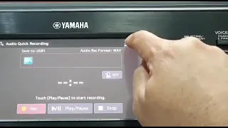 PSR SX900 how record the song in MP3 format in the USB flash directly IN Yamaha PSR SX 900/SX 700