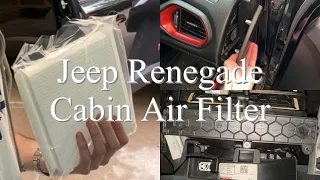 Jeep Renegade Cabin Air Filter Change