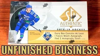 18/19 SP Authentic Hockey Hobby Box Break - Box #9