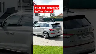 #Skoda Kodiaq VRS brutaler Sound von #maxhaust tiefergelegt von #gepfeffert.com #activesound