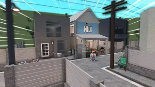 building a NEW BLOXBURG MILK CARTON HOUSE IN AN ALLEY...