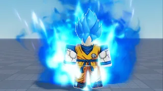 Roblox Super Saiyan Blue Goku long transformation DBS: Broly | Moon Animator