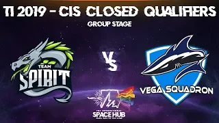 Spirit vs Vega - TI9 CIS Regional Qualifiers: Group Stage