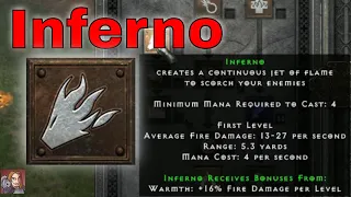 D2R Skills & Abilities - Inferno, Fire Tree (Sorceress)