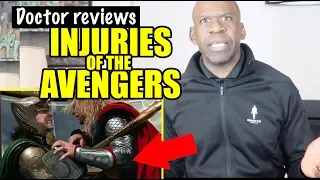 Doctor Reviews INJURIES OF THE AVENGERS | Medical Science In Movies