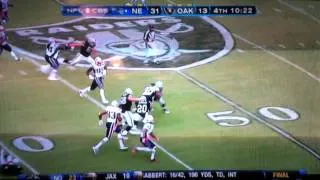 Vince wilfork Interception On Raiders (10/2/11)