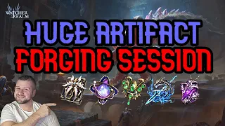 Huge Artifact Forging Session! I Got VERY Lucky With These Summons! - Watcher of Realms