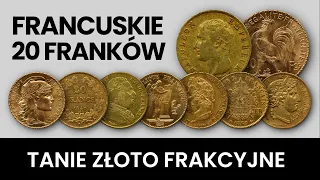 Tanie złoto frakcyjne - Francuskie 20 Franków