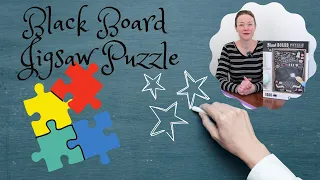 Writing with Chalk on Jigsaws - A Black Board Puzzle from Clementoni