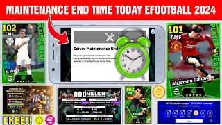 Maintenance End Time In eFootball™ 2024 Mobile !! Pes Server Maintenance End Time 🔔🤔