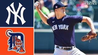 New York Yankees @ Detroit Tigers | Spring Training Highlights | 3/12/21