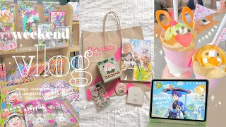 🎐 weekend vlog in sf // manga and stationery shopping + haul, genshin, daiso, in-n-out, anime merch