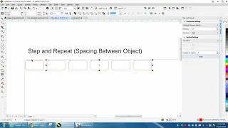 Corel Draw Tips & Tricks Step & Repeat Spacing Between Object