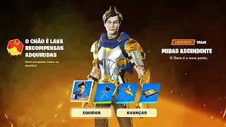 COMO RESGATAR AGORA *NOVA SKIN do MIDAS* GRÁTIS no FORTNITE! MÉTODO 100% COMPROVADO ✔️