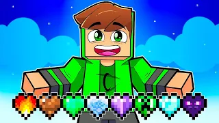 Minecraft but there are Custom Hearts!