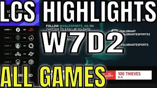 LCS Highlights ALL GAMES W7D2 Spring 2022 | Week 7 Day 2