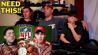 Graham Family Reacts To Brits try REAL Super Bowl Snacks