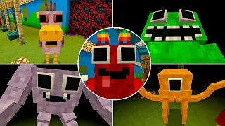 ALL JUMPSCARES Garten of Banban (Minecraft)