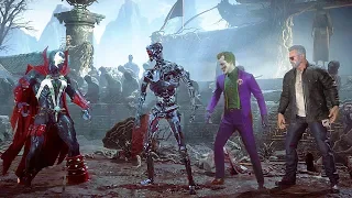 Mortal Kombat 11 Spawn Vs Joker, Terminator & Endoskeleton Terminator Gameplay MK11