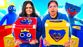 DESAFÍO DE LUCKY BLOCK DE BLUE de RAINBOW FRIENDS VS HUGGY WUGGY en la VIDA REAL 😱 | Pathofail