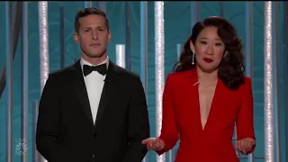 Golden Globes 2019 - Sandra Oh 100 People in Room This is Hilarious