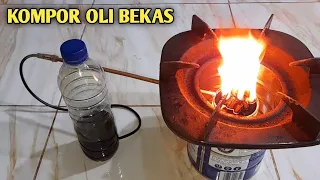 Cara buat Kompor OIL bekas dari barang bekas