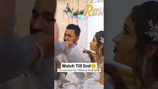 Groom Miss His "Mom & Dad"🥺🥺 Most Sad Moment #shorts #indianwedding #bridalmakeup