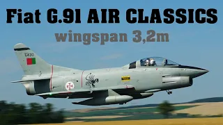 Fiat G.91 AIR CLASSICS 1:2,7 | GIANT scale jet turbine RC model | 4K | 2023