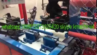 high speed full automatic chain link fences machine double feeding