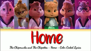 The Chipmunks and The Chipettes - "Home" - Color Coded Lyrics ( Alvin and The Chipmunks)