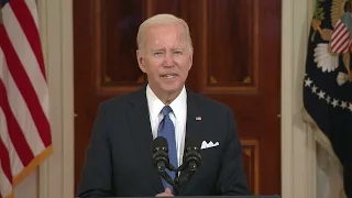 "Sad Day."  President Joe Biden reacts to the Supreme Court abortion ruling