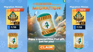 Minion rush Migration minion Migration prize pod Gift Illumination gameplay