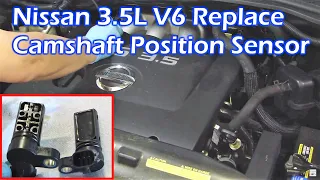 Replace Nissan 3.5L V6 Camshaft Position Sensor - TCS / SLIP Light - P0345 Code