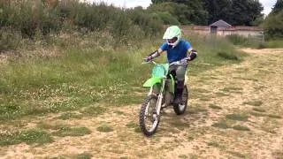 Kx 85, first time learning to ride a motorbike