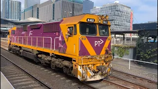 V/Line N452 Rural City of Wodonga Departing Southern Cross Station to South Dynon Locomotive Depot