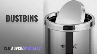 Top 10 Dustbins [2018]: Stainless Steel Swing Dustbin for Office & Home (Size10x24)