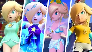 Evolution of Rosalina Costumes in 3D Super Mario Games (2007 - 2024)