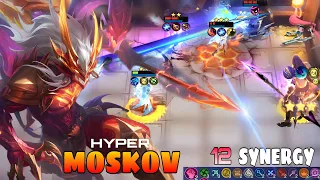 PRINCE WITH 12 SYNERGY HYPER MOSKOV MAGIC CHESS NEW UPDATE BEST COMBO 2024.