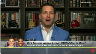 ESPN NFL LIVE | Schefter STUNNED, Atlanta Falcons Could Have MAJOR Controversy With Penix, Cousins